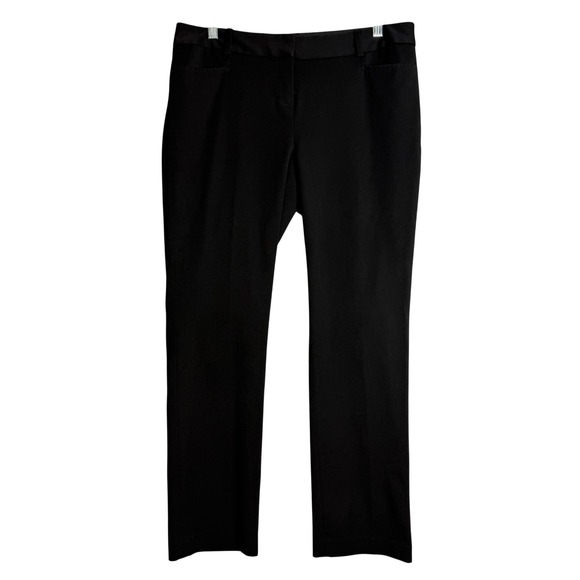 Express Pants - Express Columnist Pants Womens 8 Short Petite Black Preppy Career Wear Straight